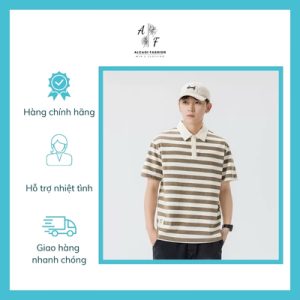 Áo Polo Kẻ Sọc Tay Ngắn
