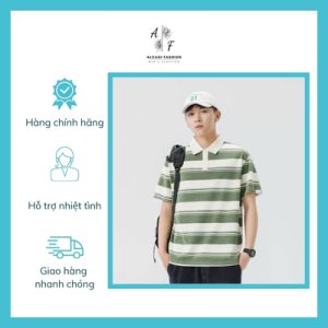 Áo Polo Kẻ Sọc Tay Ngắn